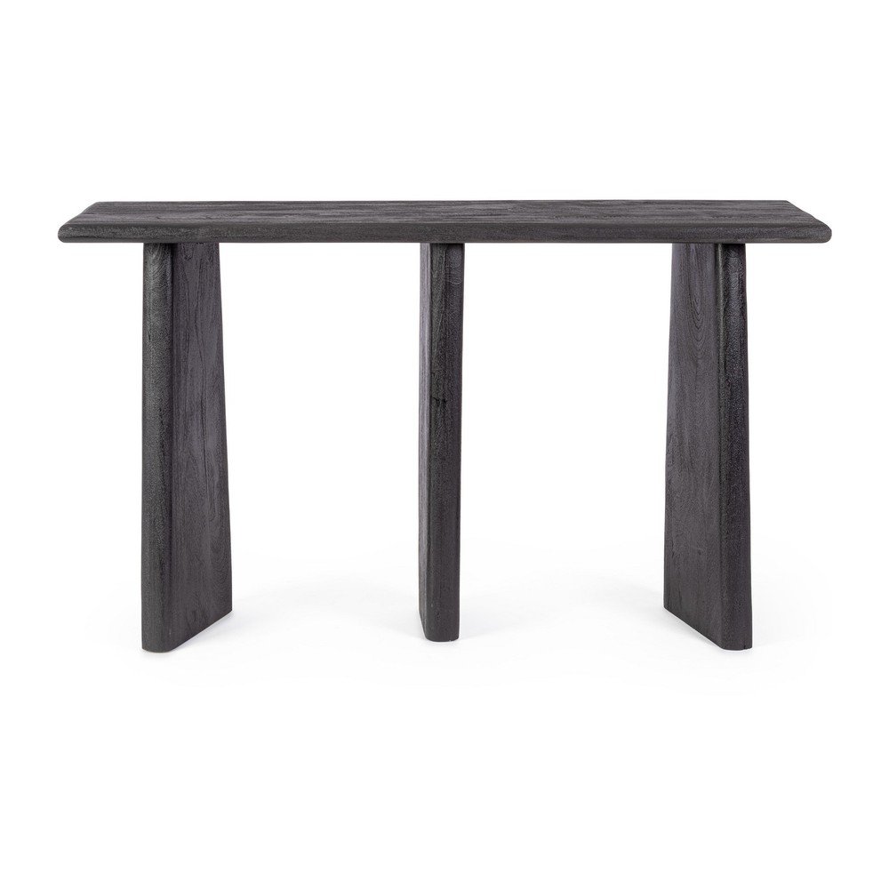 Fekete mangófa konzolasztal 40x130 cm Zacatecas – Bizzotto