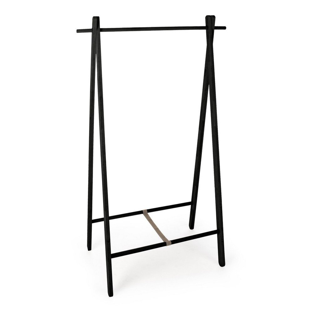 Fekete nyírfa ruhatartó állvány 91x151x50 cm Daiki – Yes Everyday