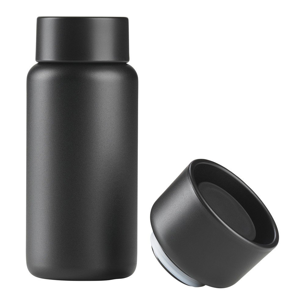 Fekete rozsdamentes acél termobögre 400 ml Singles – Zone