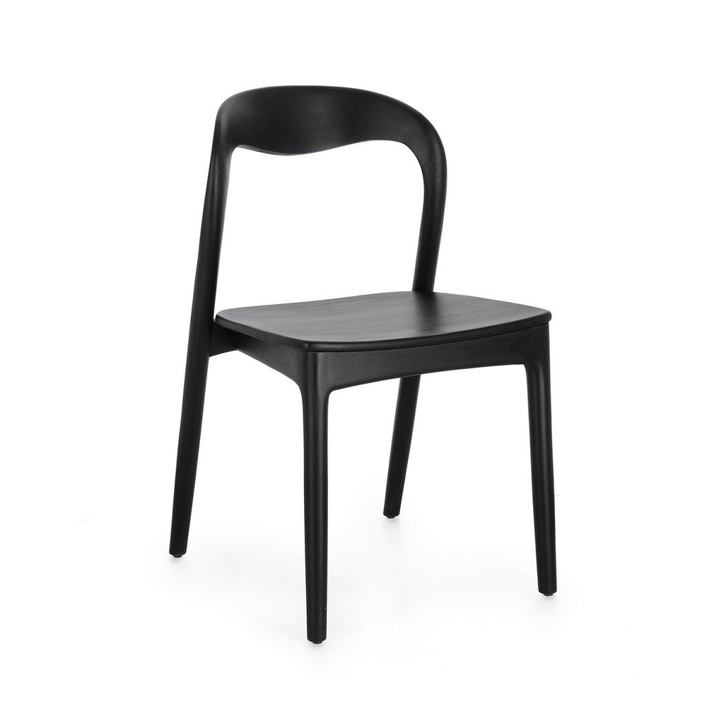 Fekete teakfa étkezőszék Miley – Bizzotto