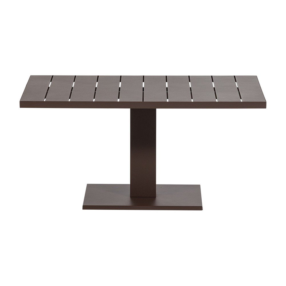 Fém kerti étkezőasztal 80x100 cm Tesso – WOOOD