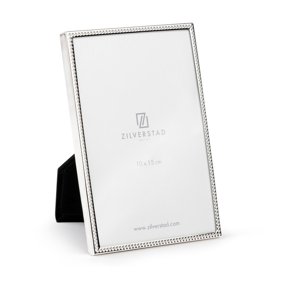 Fényes ezüstszínű fém álló képkeret 11x16 cm Sweet Memory Pearl – Zilverstad
