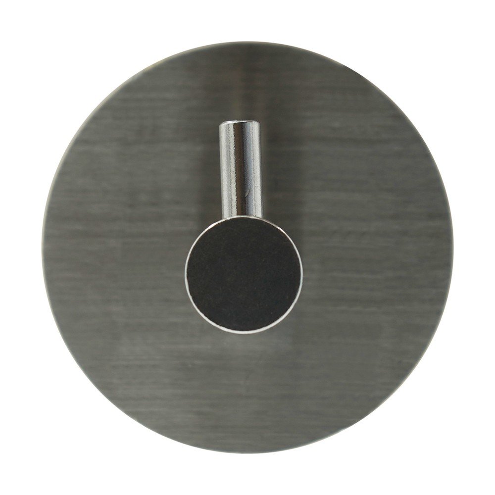 Fényes ezüstszínű öntapadós fém akasztó szett 2 db-os Fixeo – douceur d'intérieur