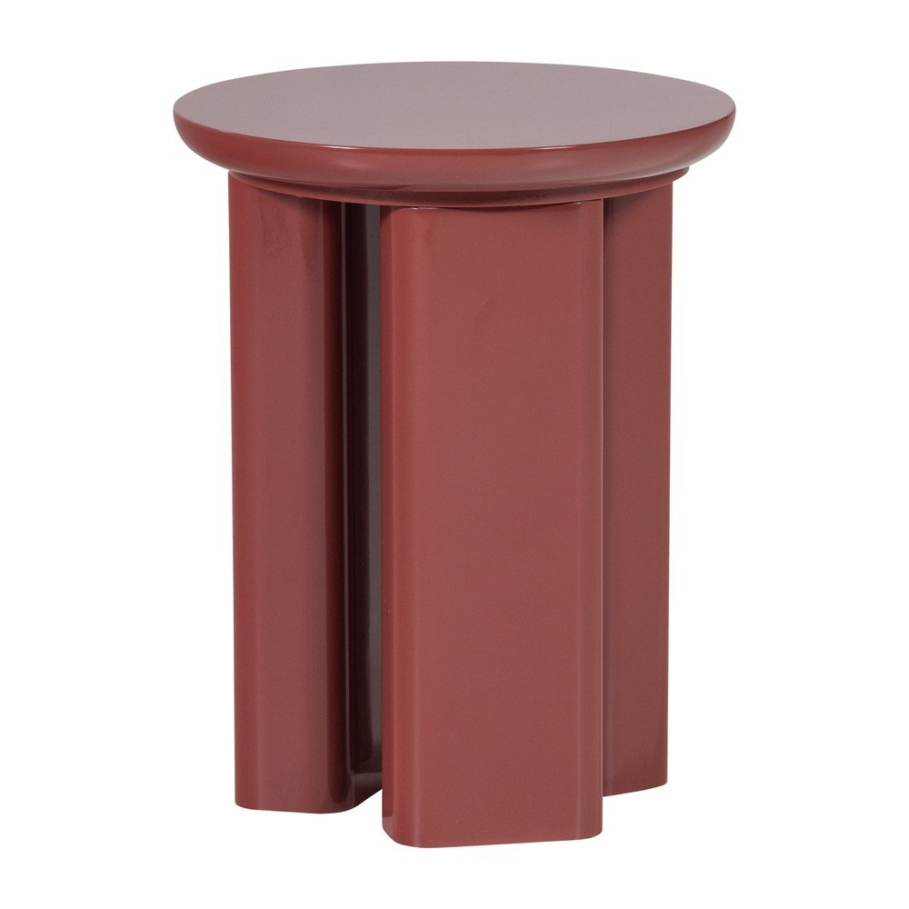 Fényes kerek tárolóasztal ø 40 cm Orivo – WOOOD