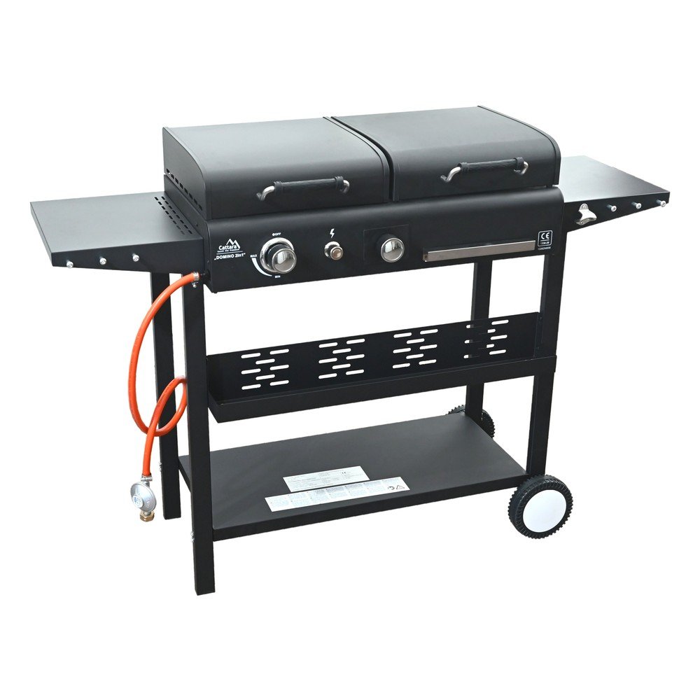 Gáz-faszenes grillsütő Domino 2in1 – Cattara