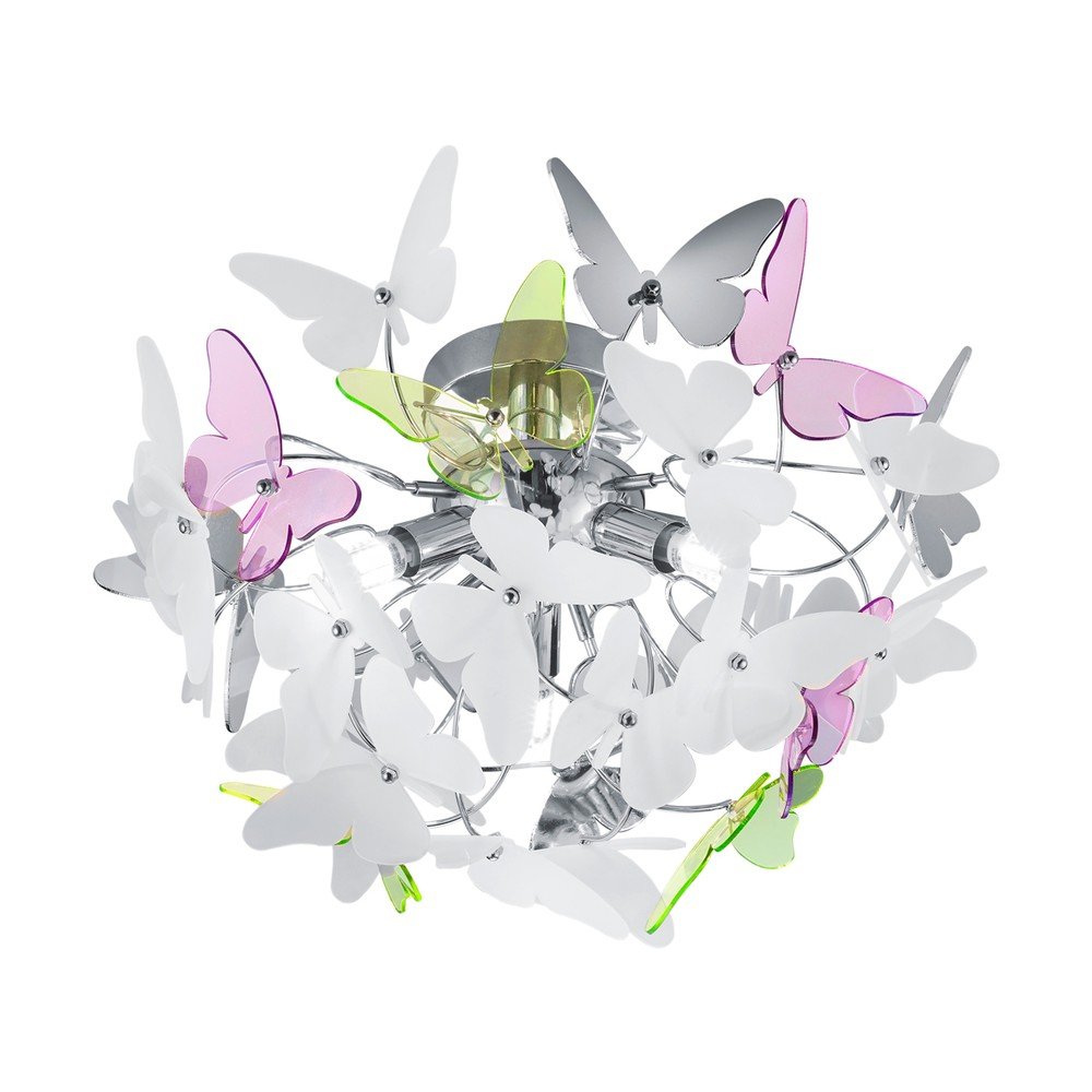 Gyerek lámpa műanyag búrával ø 45 cm Butterfly – Reality