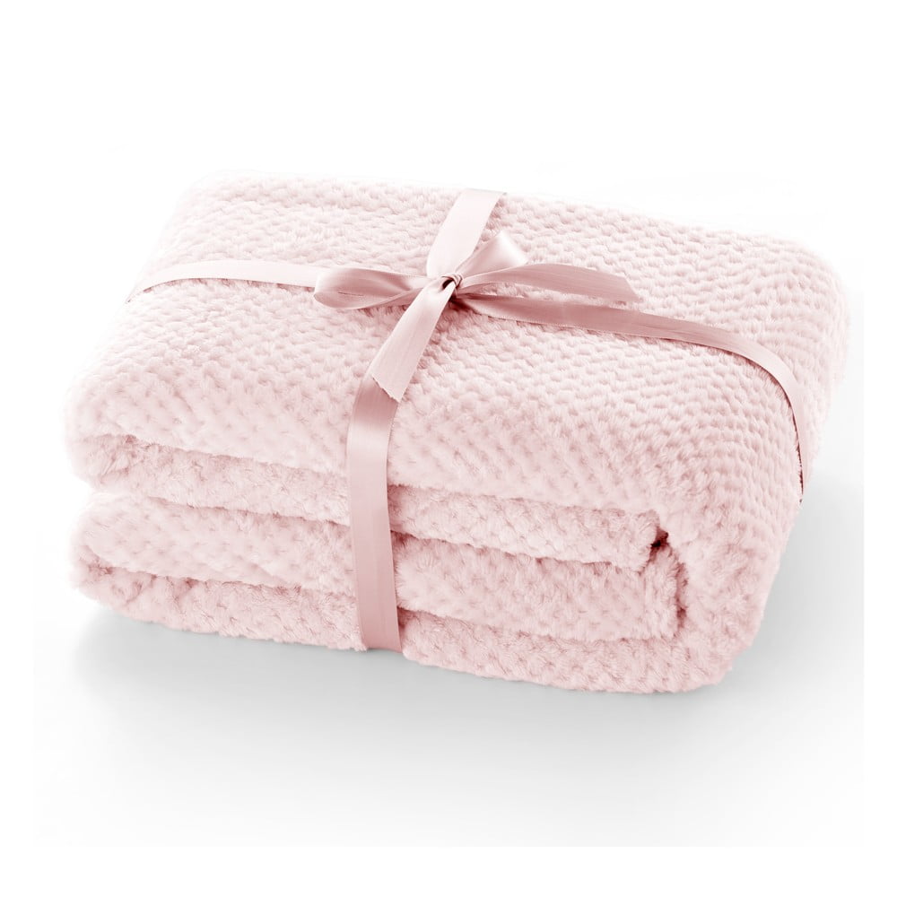 Henry púderrózsaszín mikroszálas takaró