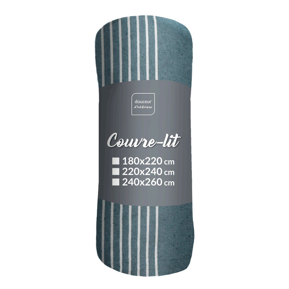Kék ágytakaró 240x260 cm Adele – douceur d'intérieur