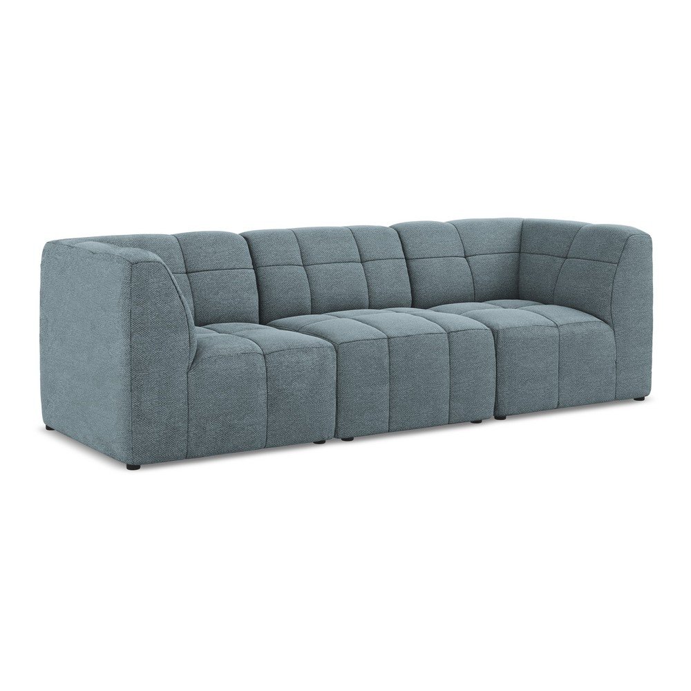 Kék buklé kanapé 255 cm Aloha – Makamii