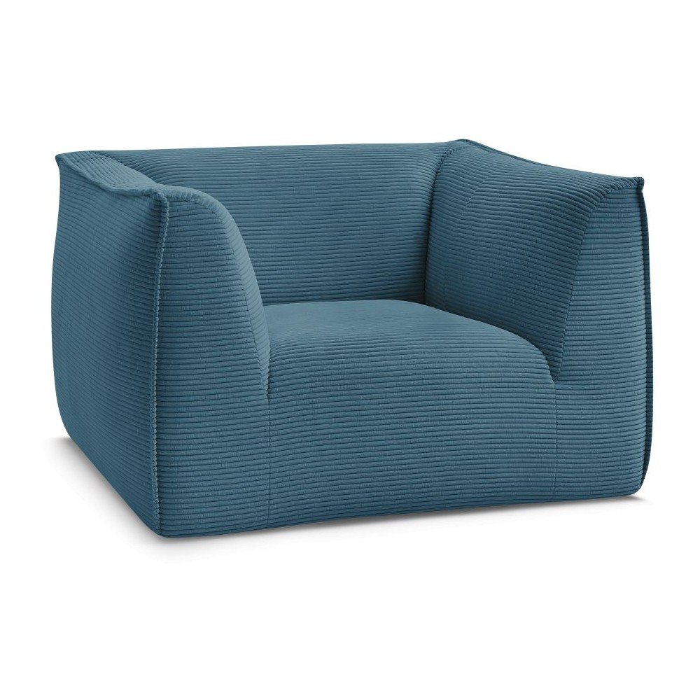 Kék kordbársony fotel Giorgia – Bobochic Paris