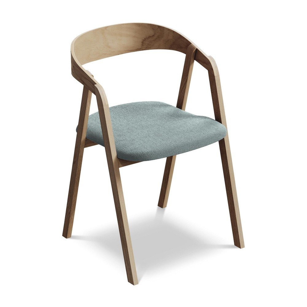 Kék tömörfa étkezőfotel Erika – Makamii