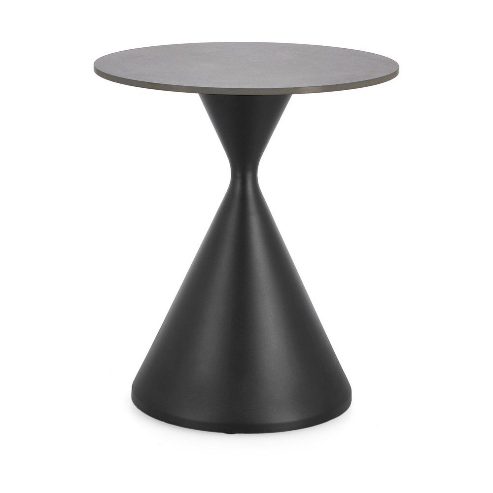 Kerek tárolóasztal márvány dekoros asztallappal ø 50 cm Joona – Bizzotto