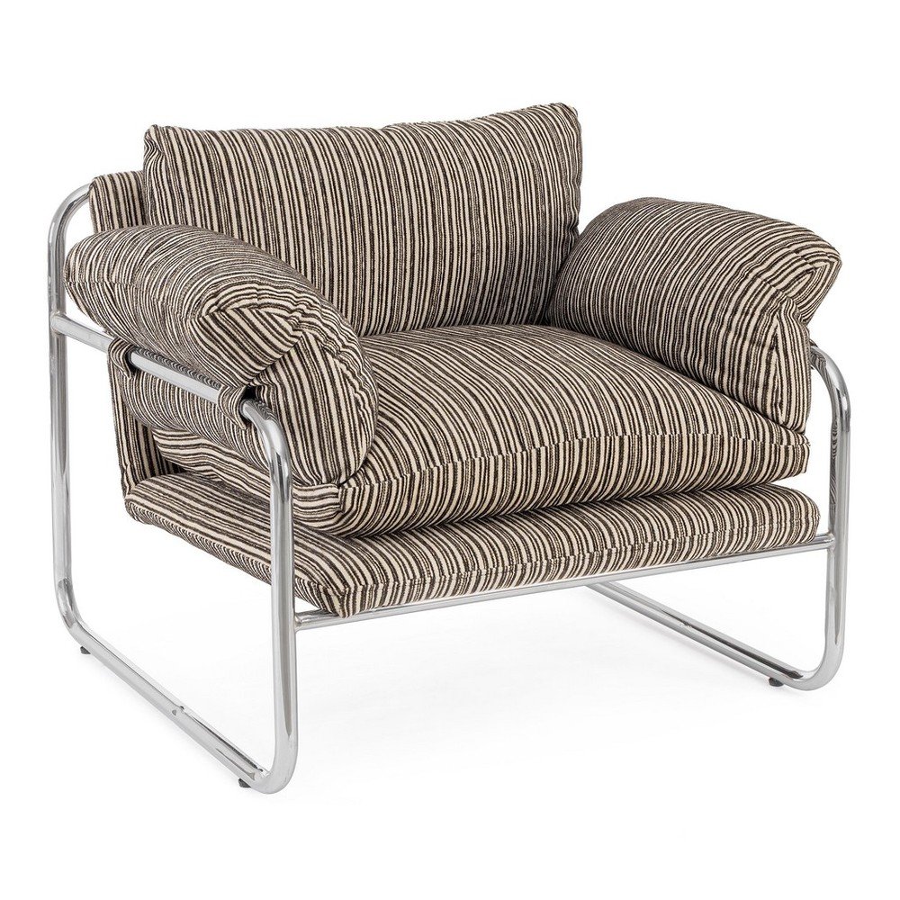 Khaki-barna fotel Morvana – Bizzotto