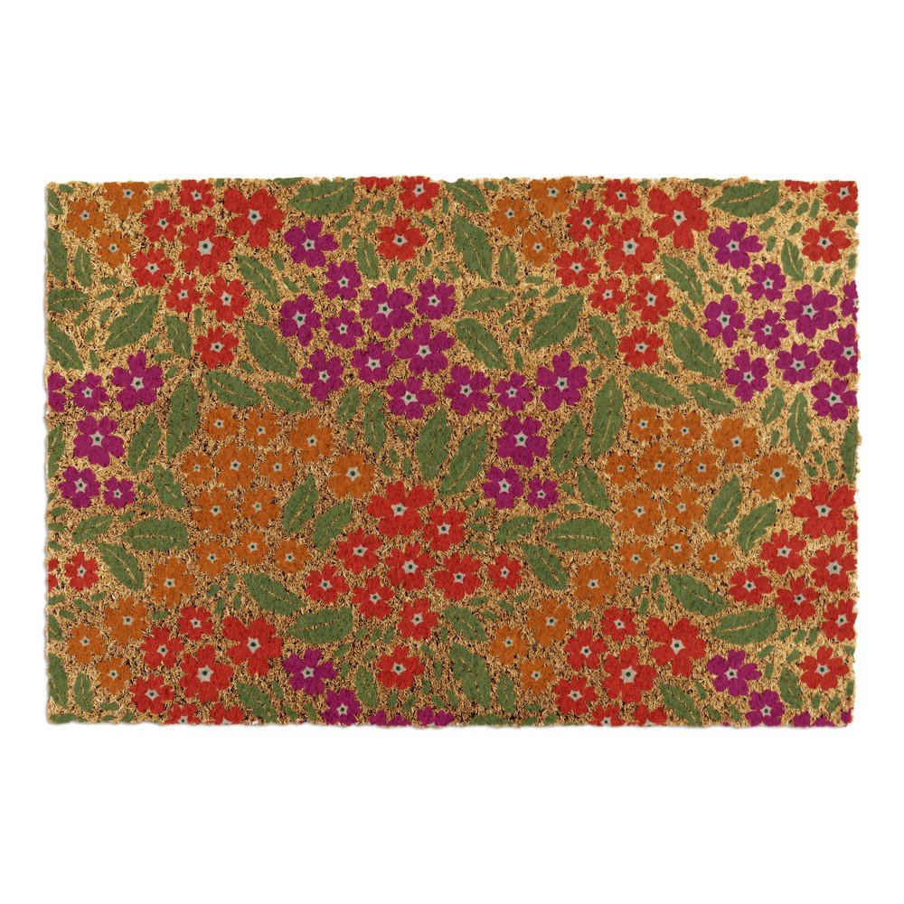 Kókuszrost lábtörlő 40x60 cm Floral – Artsy Doormats