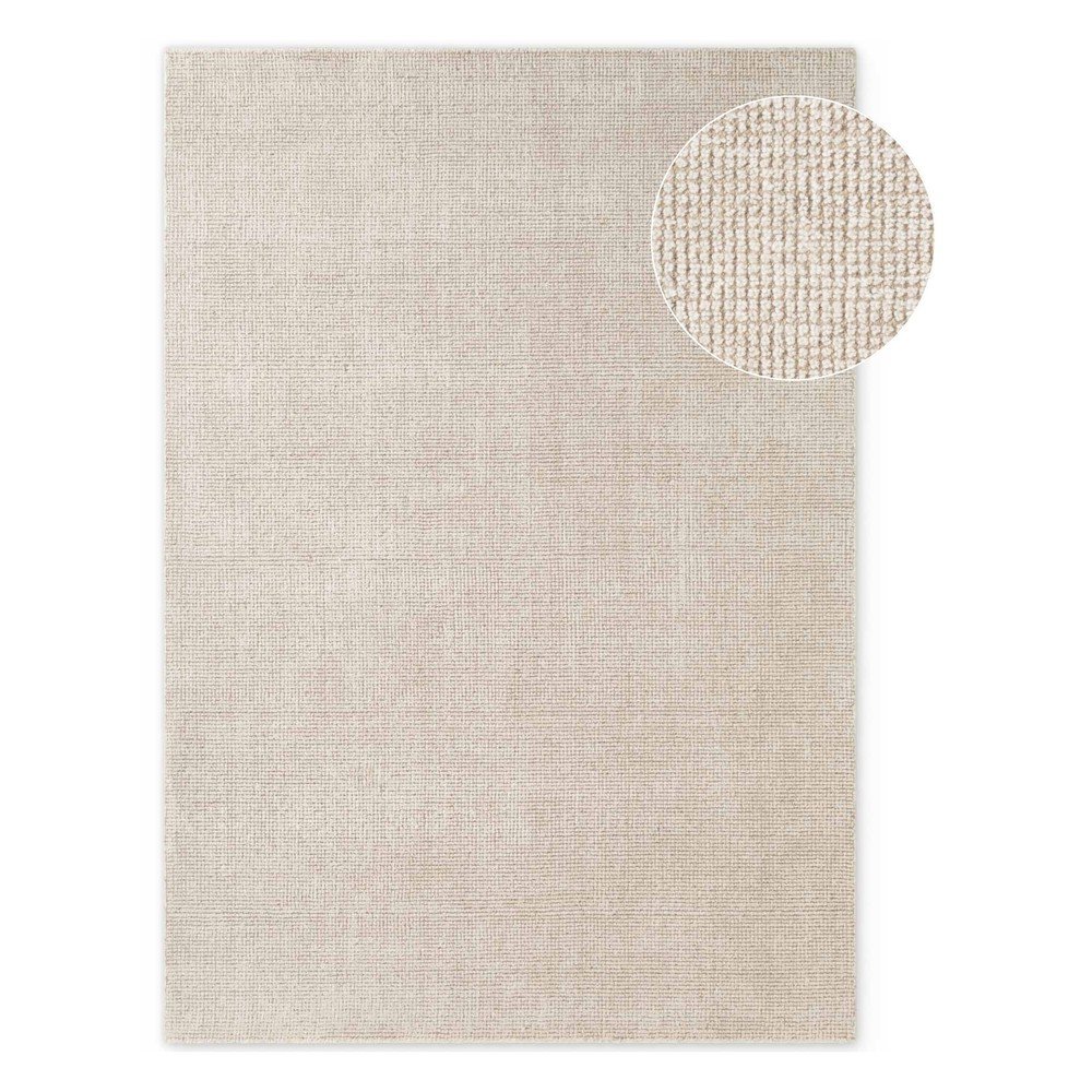 Krémszínű kézi szövésű gyapjú szőnyeg 160x230 cm Greenwich – Ted Baker