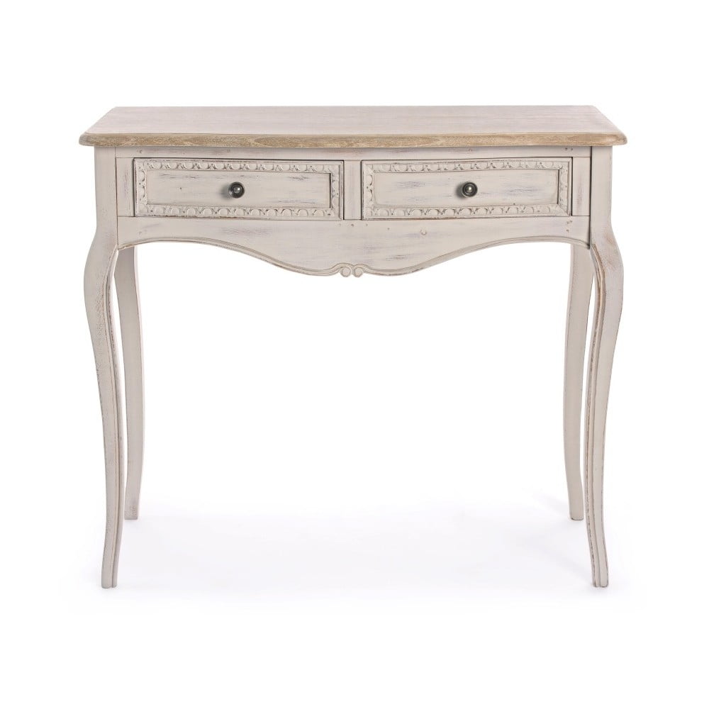 Krémszínű konzolasztal 40x90 cm Clarisse – Bizzotto