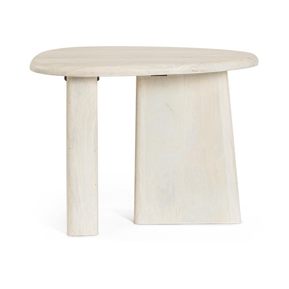 Krémszínű mangófa dohányzóasztal 45x60 cm Zacatecas – Bizzotto