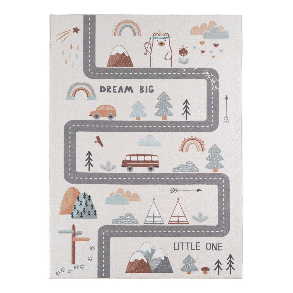 Krémszínű mosható gyerek szőnyeg 140x200 cm Coco 1134 – Ayyildiz Carpets