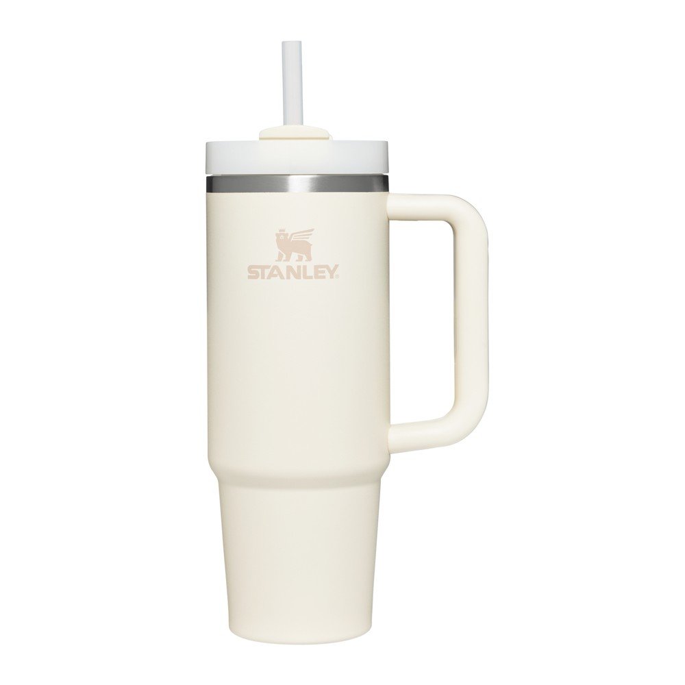 Krémszínű rozsdamentes acél termosz szívószállal 890 ml Quencher H2.O FlowState™ Tumbler Cream 2.0 – Stanley