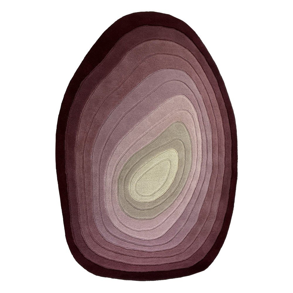 Lila kézi szövésű gyapjú szőnyeg 200x290 cm Puddle Ombre  – Flair Rugs