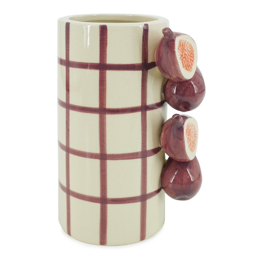 Lila-krémszínű kerámia váza (magasság 21 cm) Havor – Yes Everyday