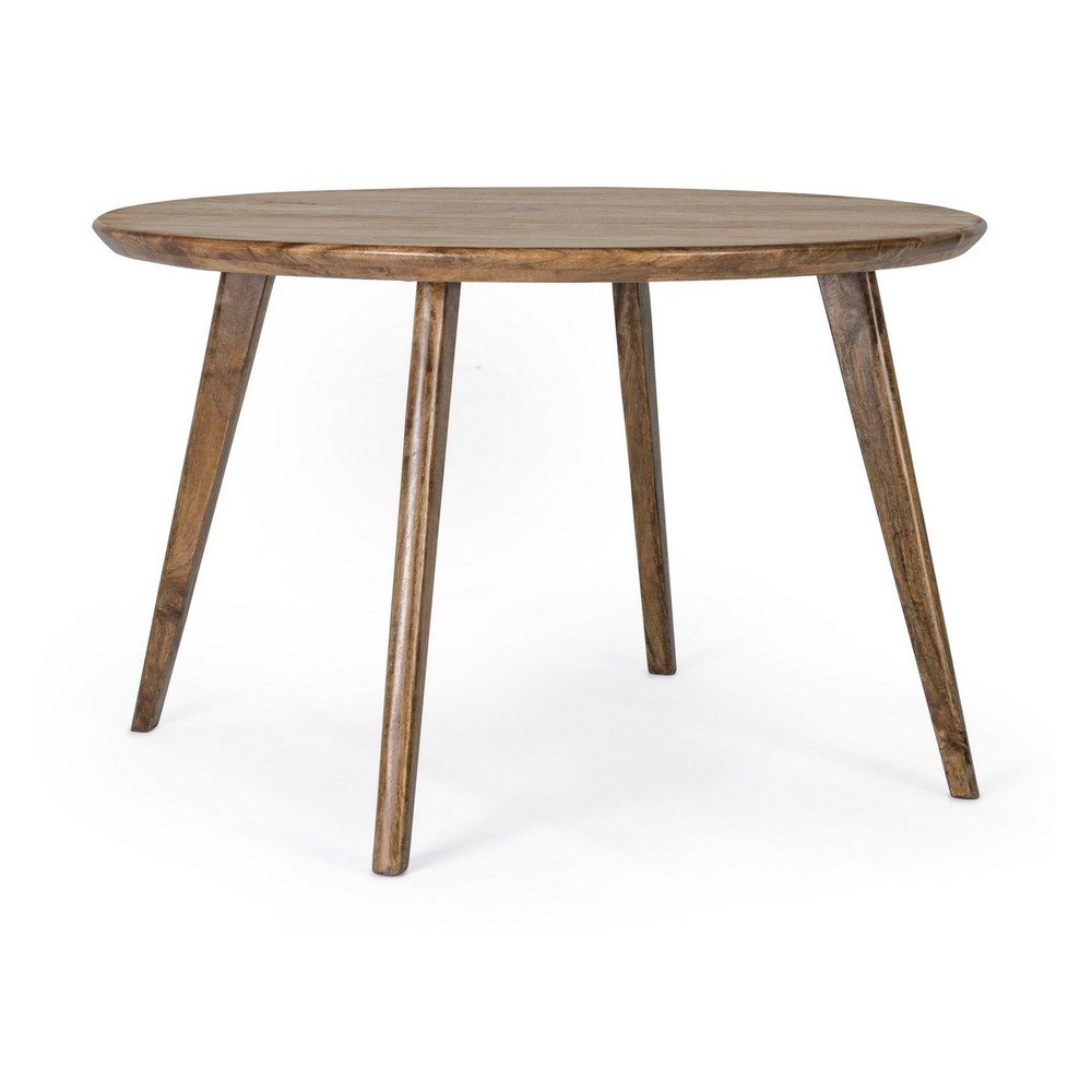 Mangófa kerek étkezőasztal ø 120 cm Sylvester – Bizzotto