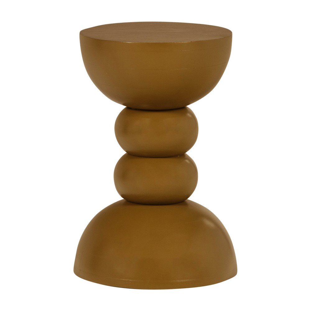 Mangófa kerek tárolóasztal ø 35 cm Miel – WOOOD