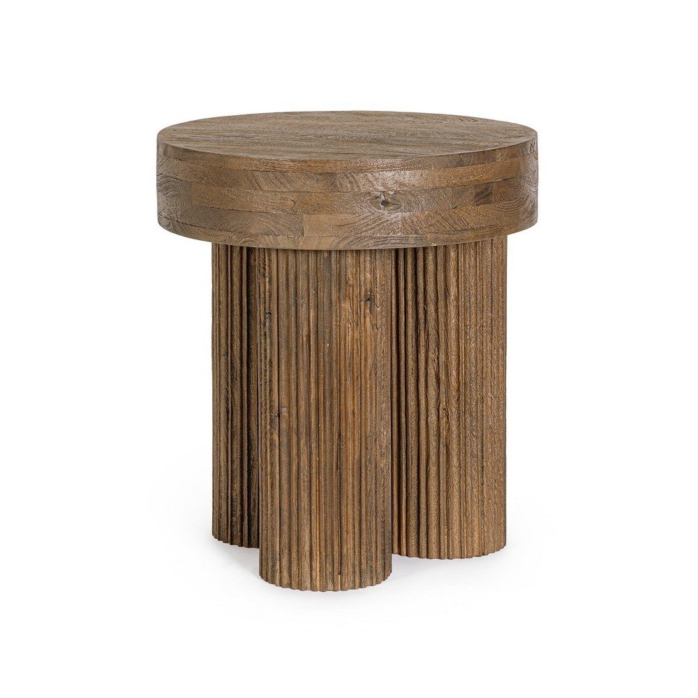 Mangófa kerek tárolóasztal ø 45 cm Dacca – Bizzotto