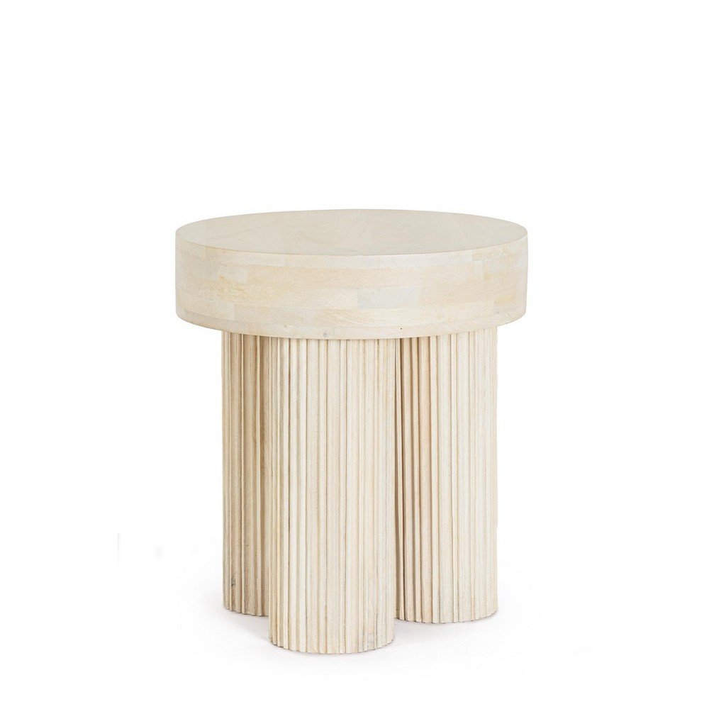 Mangófa kerek tárolóasztal ø 45 cm Dacca – Bizzotto