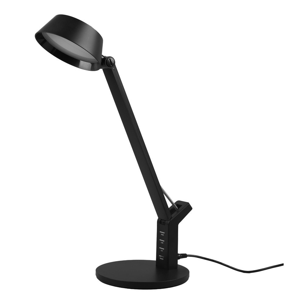 Matt fekete LED dimmelhető asztali lámpa (magasság 40 cm) Ava – Trio