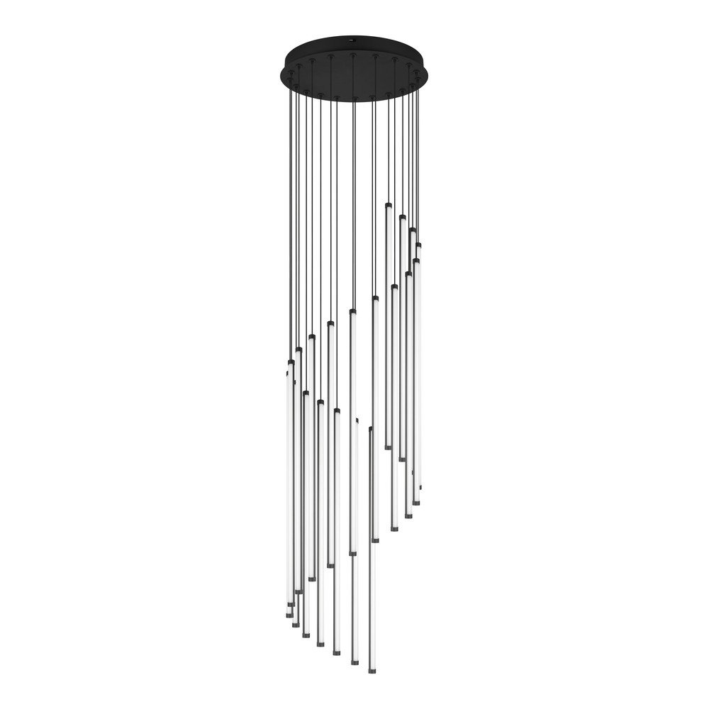 Matt fekete LED dimmelhető függőlámpa ø 37 cm Baxter – Trio