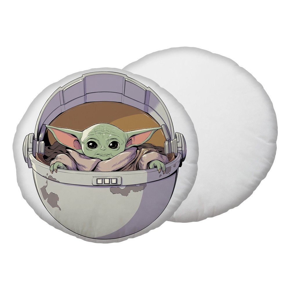 Mikroplüss gyerek párna ø 40 cm Star Wars "Mandalorian 02" – Jerry Fabrics