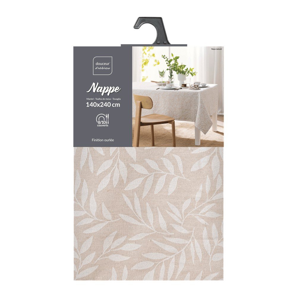 Mosható asztalterítő 140x240 cm Naya – douceur d'intérieur