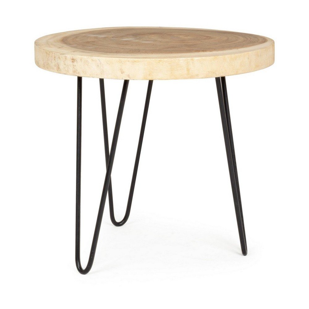 Munggur fa kerek tárolóasztal ø 56 cm Tuala – Bizzotto