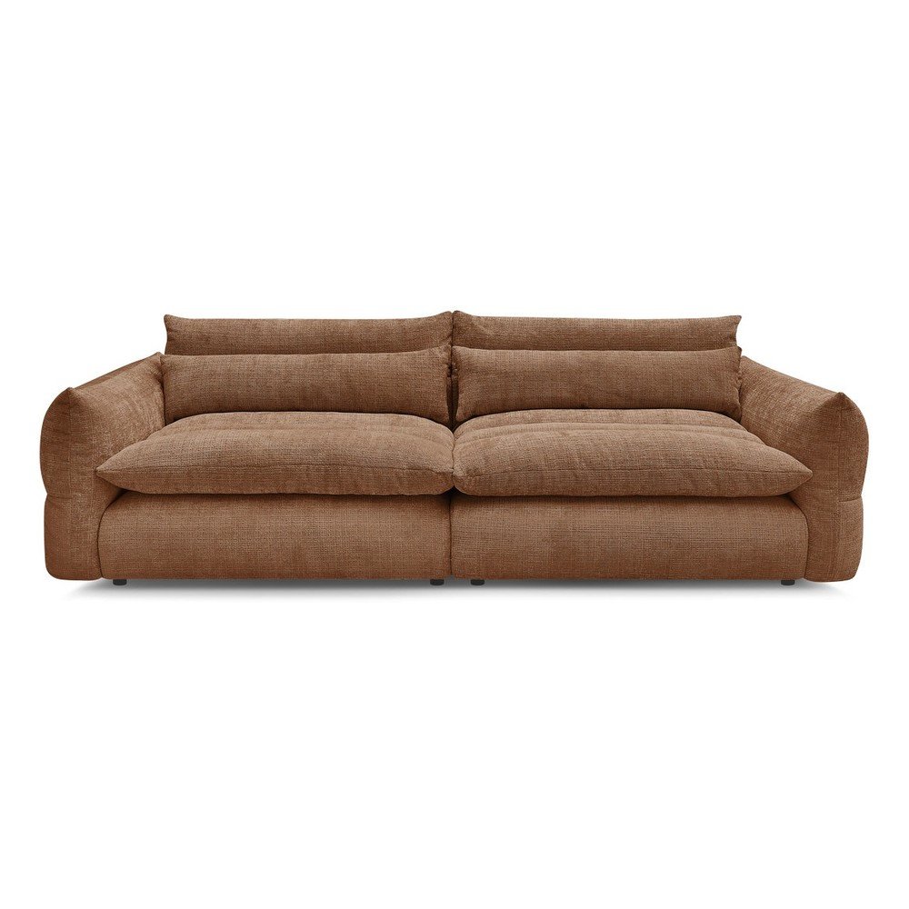 Narancssárga zsenília kanapé 276 cm Neil – Bobochic Paris