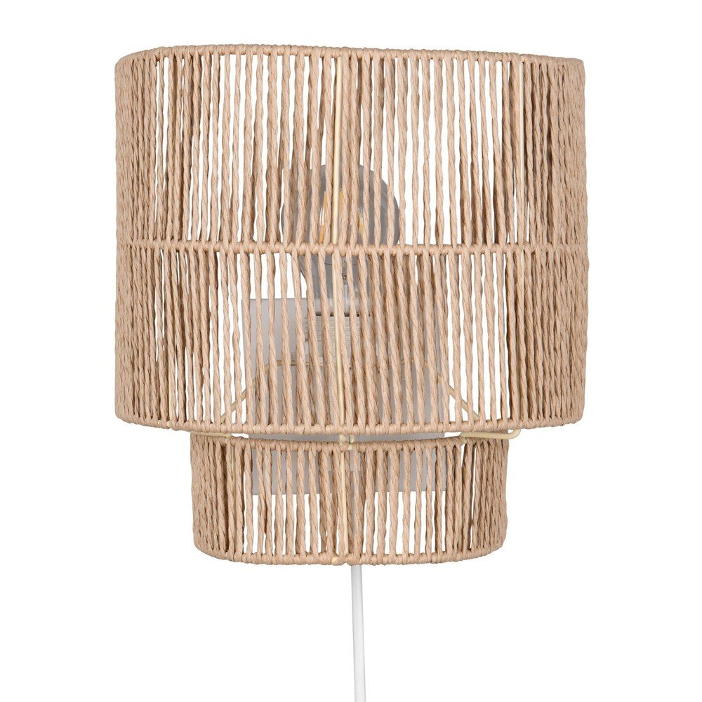 Natúr színű USB fali lámpa Satna – Reality