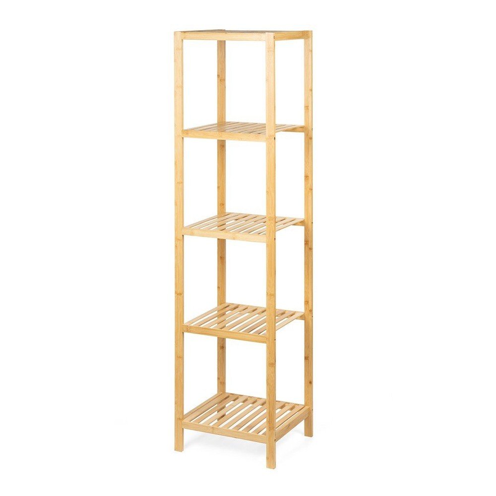 Natúr színű bambusz fürdőszobai polcos állvány 37x140 cm Skaren – Bonami Essentials