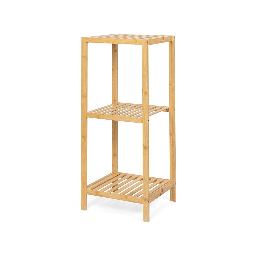 Natúr színű bambusz fürdőszobai polcos állvány 37x83 cm Skaren – Bonami Essentials