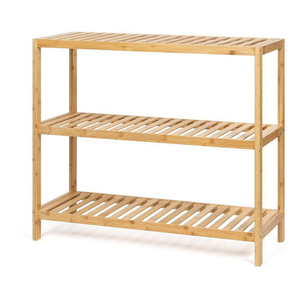 Natúr színű bambusz fürdőszobai polcos állvány 69x60 cm Skaren – Bonami Essentials