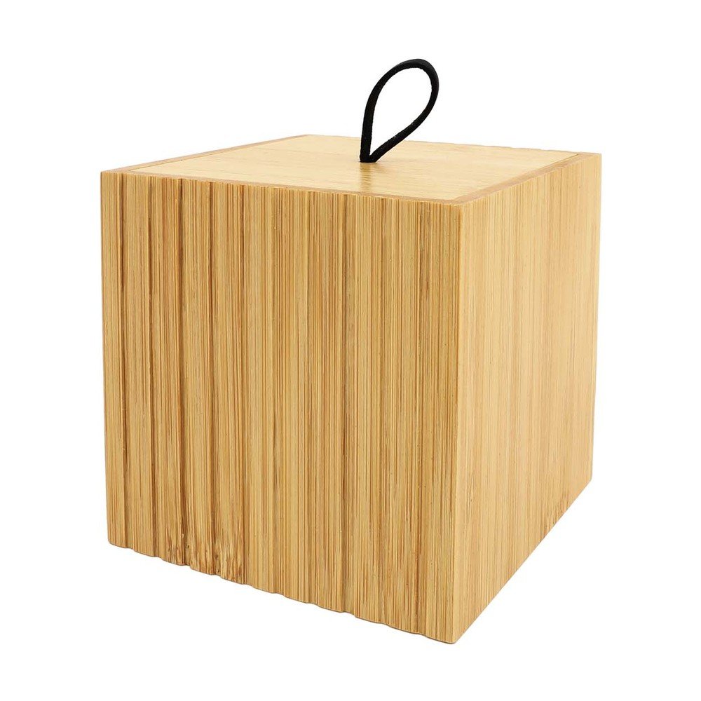 Natúr színű bambusz fürdőszobai rendszerező vattakorongokhoz Hanoi – douceur d'intérieur