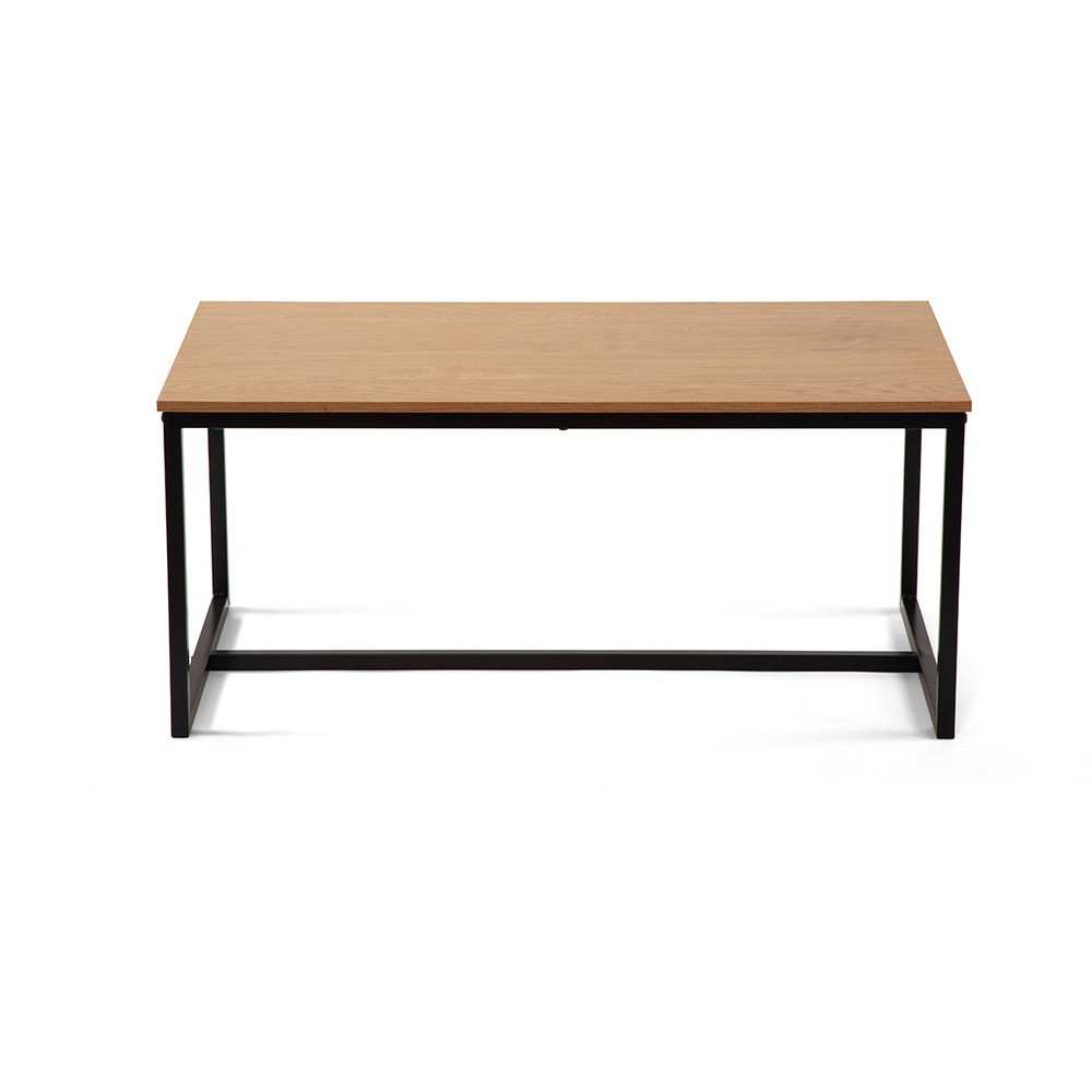 Natúr színű dohányzóasztal tölgyfa dekorral 47x90 cm Norden – Bonami Essentials