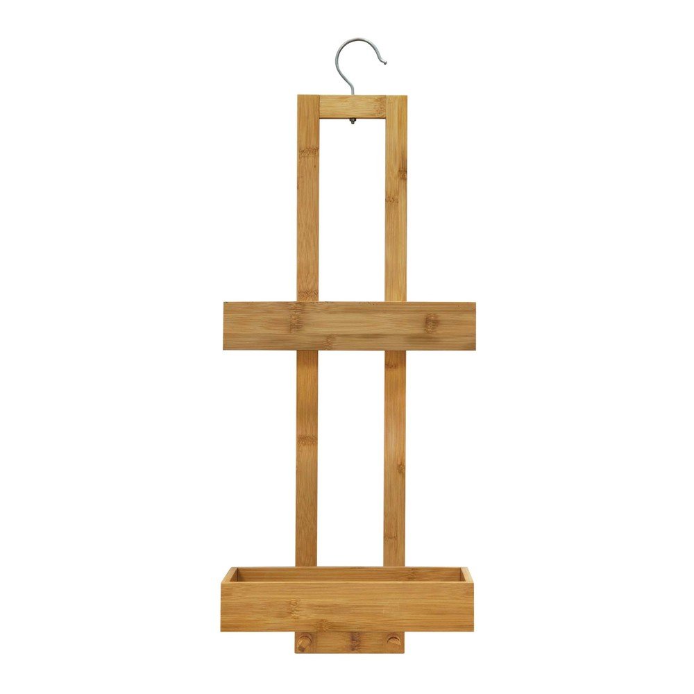 Natúr színű függő bambusz fürdőszobai polc Hanoi – douceur d'intérieur