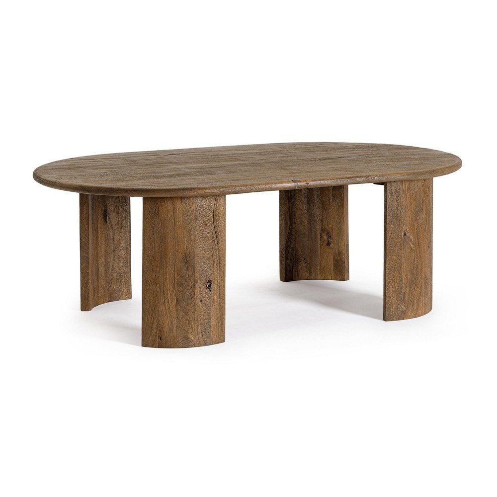 Natúr színű mangófa dohányzóasztal 80x130 cm Orlando – Bizzotto