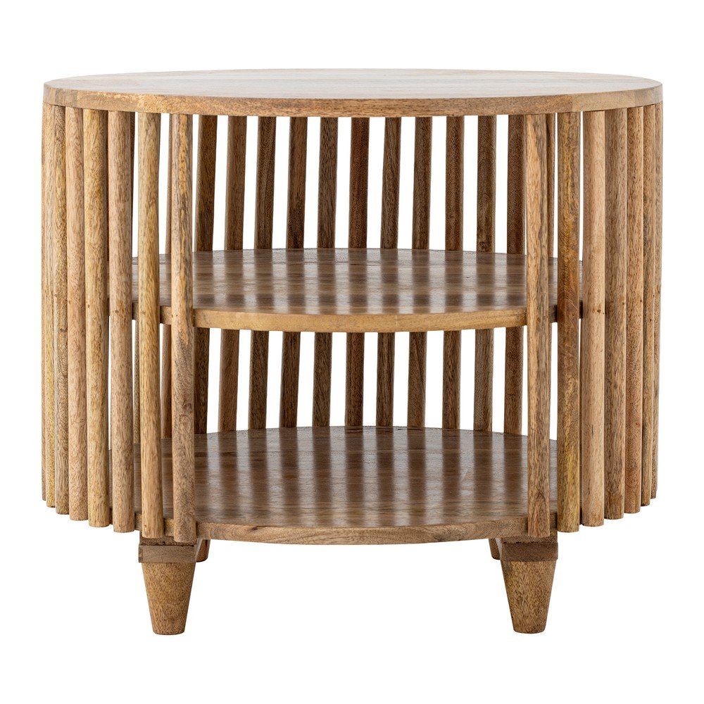 Natúr színű mangófa kerek dohányzóasztal ø 60 cm Sali – Bloomingville