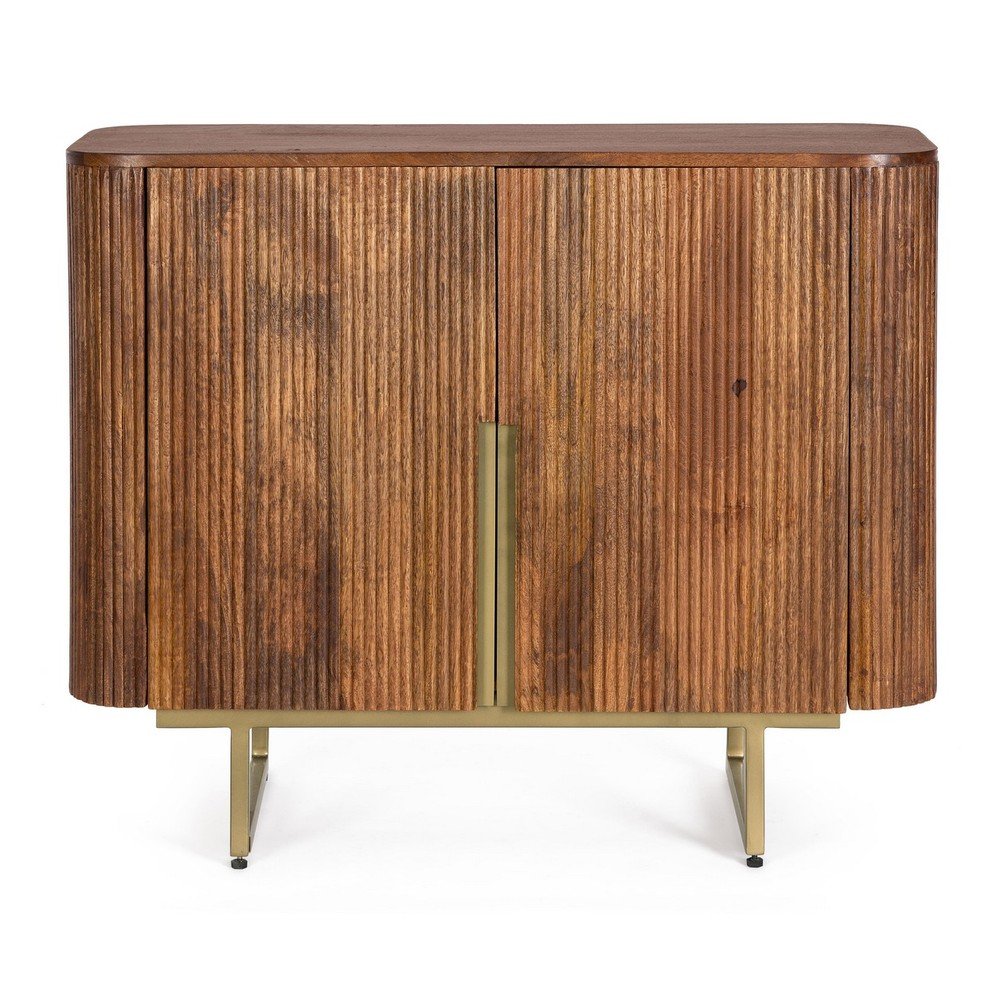 Natúr színű mangófa komód 95x80x40 cm Vilas – Bizzotto