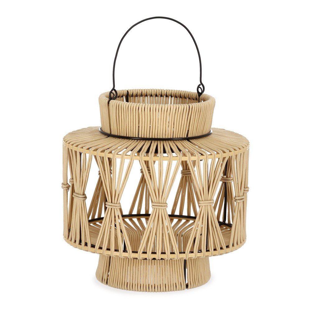 Natúr színű napelemes LED lámpás (magasság 29 cm) Nikhita – Yes Everyday