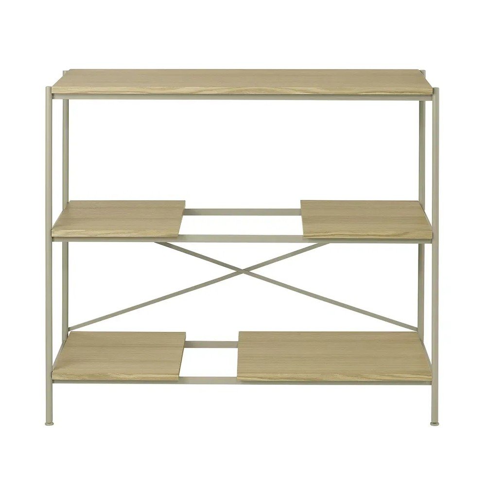 Natúr színű polcos állvány tölgyfa dekorral 105x92x40 cm Sukoya – Blomus