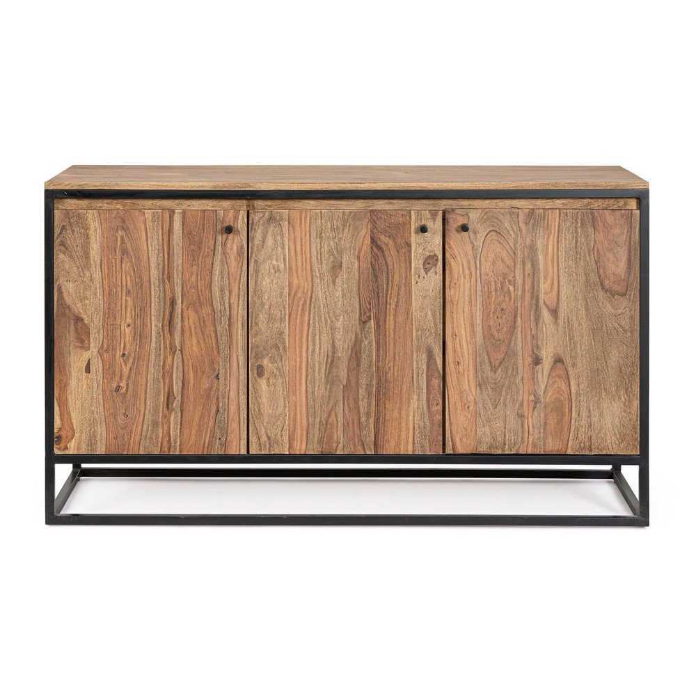 Natúr színű sheesham fa komód 132x76x45 cm Nartan – Bizzotto