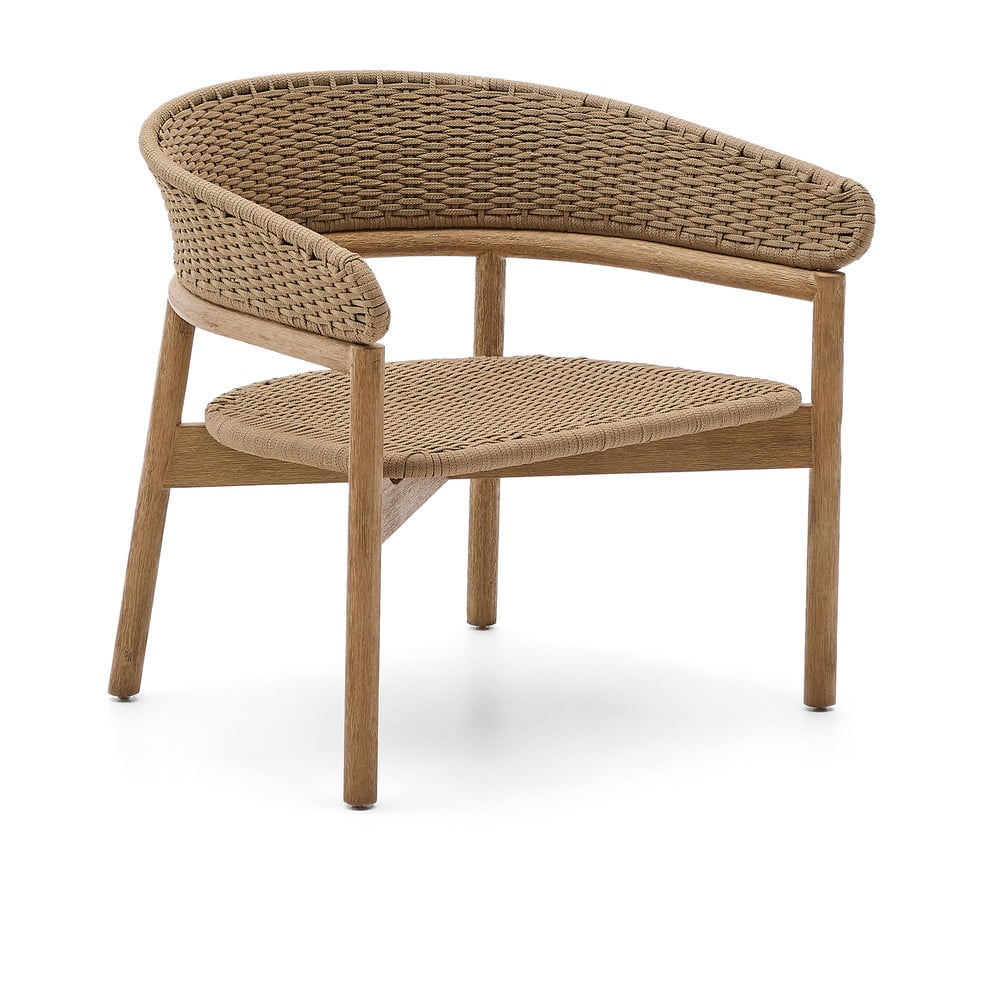 Natúr színű tömörfa kerti fotel Arinella – Kave Home