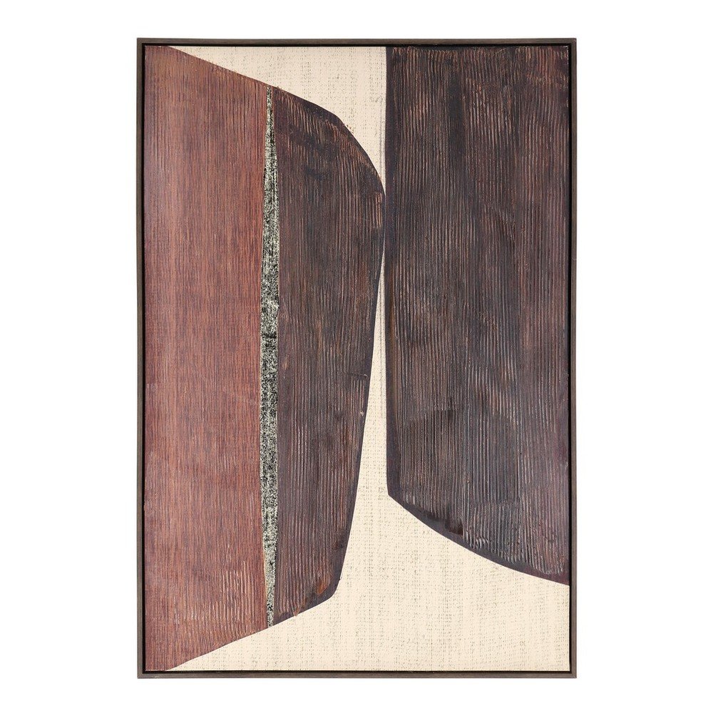 Nyomtatott-kézzel festett részletekkel keretezett-vászon kép 83x123 cm Gallery – Bizzotto